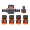 6Pack Quick Release Double Male Hose Connectors Shut Off Valve,4Pcs