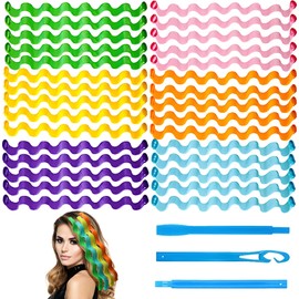 MOAZIFI 30 Stück Lockenwickler Set - Locken Ohne Hitze Für Lange Haare, Heatless Curls Über Nacht Mit 2 Stylinghaken Für Natürliche Wellen Und Volumen