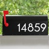 Reflective Mailbox Number for Outside, White Self Adhesive Numbers for