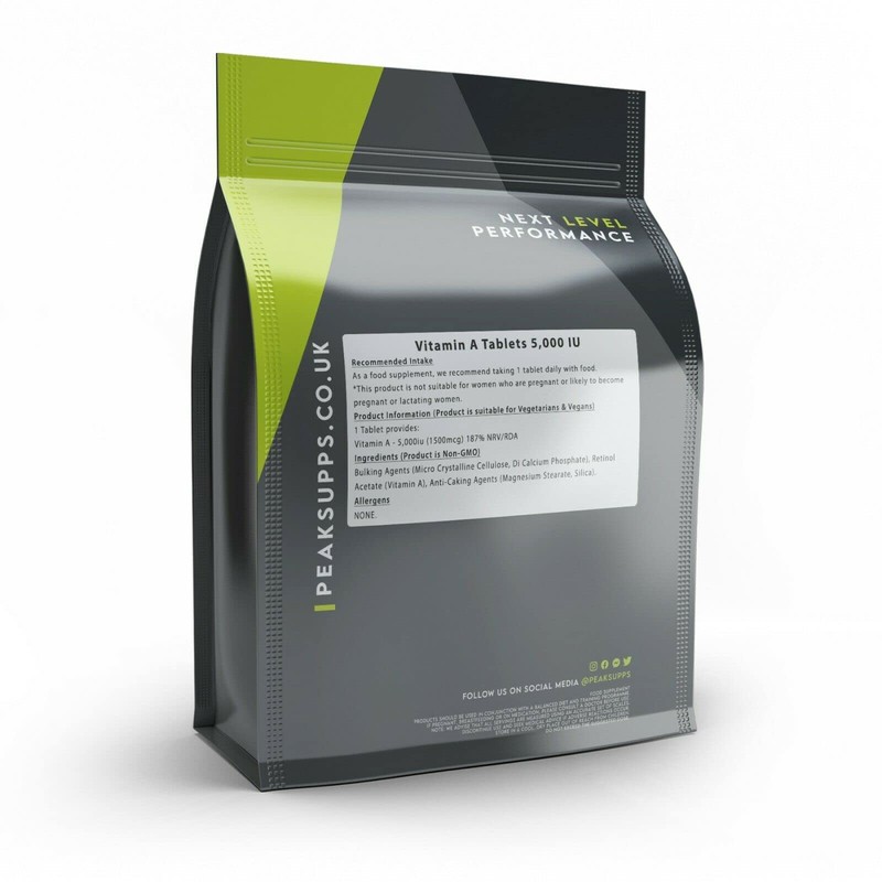 Vitamin A Tablets 5000 IU (1500mcg) - 30 Tablets