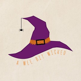 CafePress Wee Bit Wicked Tote Bag Reusable Natural Beige Canvas Shopping Bag