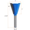 HARFINGTON Dovetail Router Bit 1/4" Shank 1" Dia Tungsten Carbide