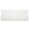 Pretty Square Pill Box (7 Compartments) 130x25x25mm 6ea