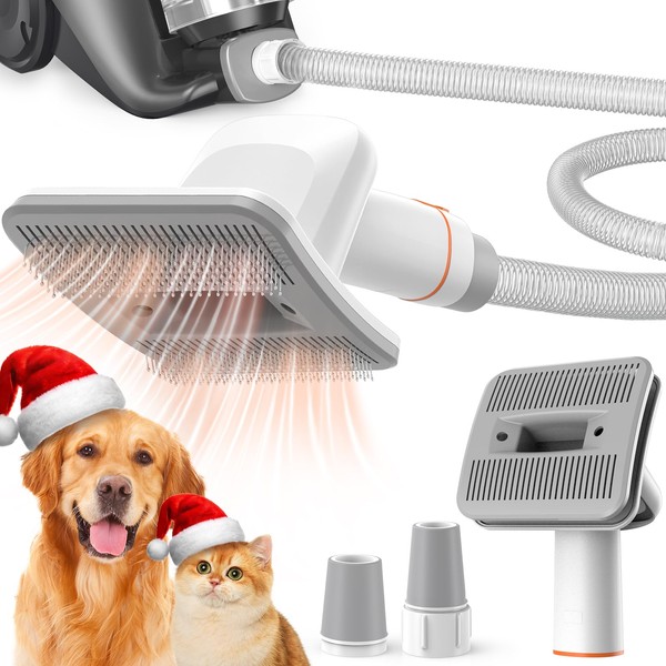 Afloia Dog Brush Vacuum Attachment - Pet Grooming Tool for