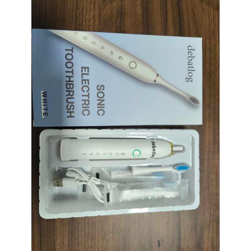 Debatlog Limited Simple Clean Electric Toothbrush – White, 3 Modes,