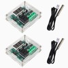 GTIWUNG Pack of 2 W1209 DC-12 V Digital Mini Thermostat