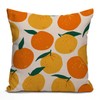 Tomda Cushion Cover Mandarins Oranges Summer Fruits Decorative Throw Pillow