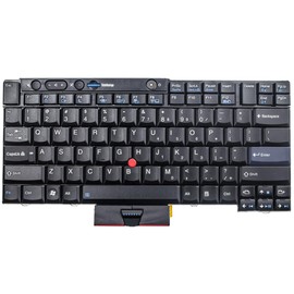 QRFAX Replacement Laptop Keyboard with Pointer for Lenovo ThinkPad T400S T410 T410S T410I T410SI T420 T420I T420S T510 T510I T520 W510 W520 X220 X220I X220S X220T US Layout Black