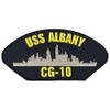 EC USS Albany CG-10 Ship Patch - Great Color -