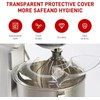 LimCryspp 4.5-5QT Stainless Steel Mixer Bowl, Tilting Vertical Mixer, Splash