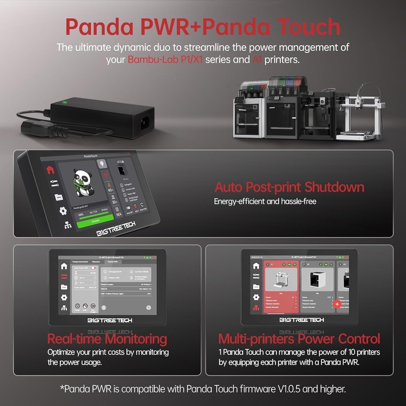 BIGTREETECH Panda PWR, Smart Power Controller for 3D Printers, Power