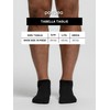 POMPEA Men's Cotton Ankle Socks, Black, 47-49 (Pack of 3)
