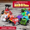 Magnetic Build-A-Truck Fire and Rescue Magnetic Toy Play Set, 6
