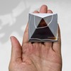 Black Onyx Pyramid Crystal Healing Stones - 2" Great Pyramid