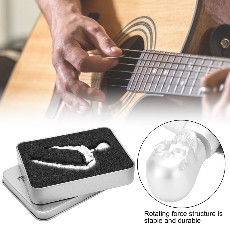 Guitar Capo Ballad Zinc Alloy Silicone Diacritics Skull Musical Instrument
