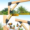 Brukid 8pc 45°-Degree Angle Support Bracket, 2x4 (Actual 1.5''x3.5'') Angle