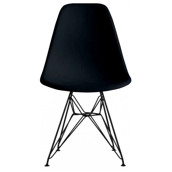 2xHome CH-RayBWR Dining Chair, Black,1 piece