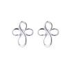 Unbranded Infinity Cross Studs, Minimalist & Dainty Cross Earrings, .925