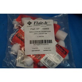Flair-It Lot Of 10 Flair-It Ballcock Adapter 1/2"  PEX x 7/8"  FPT Plastic Swivel