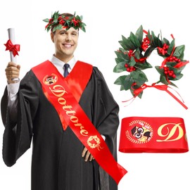 DPKOW Dottorato di ricerca Fascia e Corona d'alloro per uomini Laureata Cerimonia Decorazione