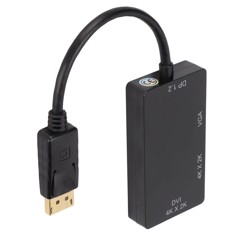 DisplayPort to VGA Video Adapter 3 in 1 Portable DP