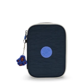 Kipling 100 PENS Large pencase, Pouches, Cases, True Block (Blue)