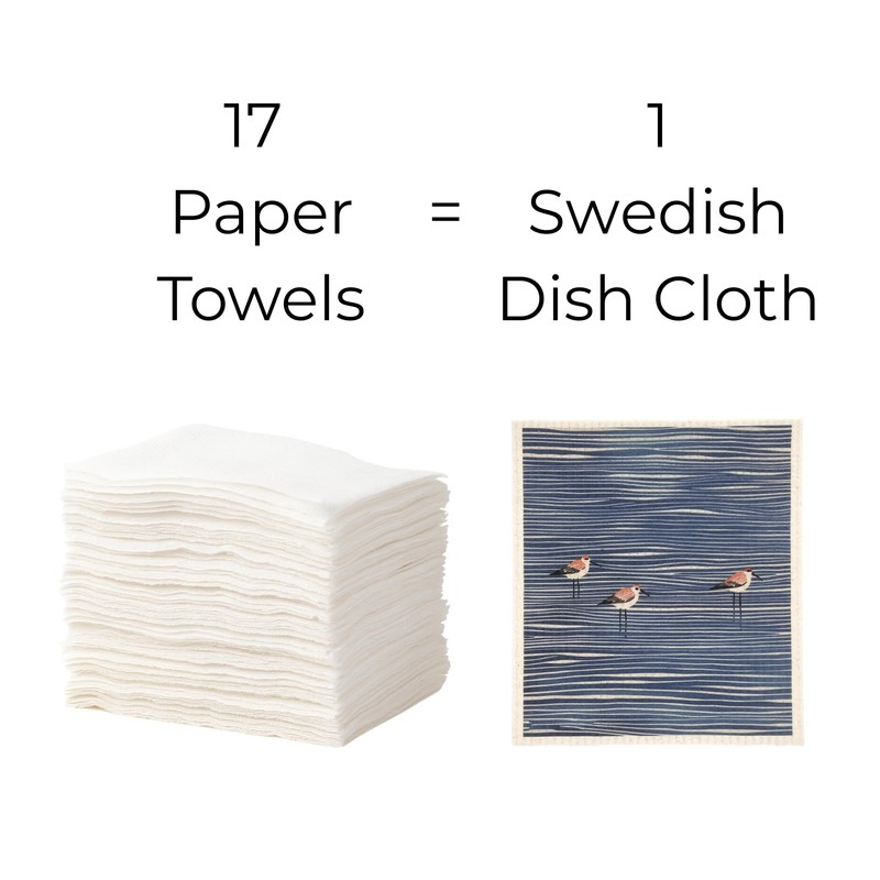 The Cosy Nest Company Swedish Dishcloths Pack of 6, Reusable