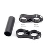 Folding Bike Stem Adjustable Double Stem 1" Handlebar Riser Adapter