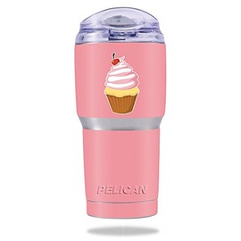 MightySkins Skin Compatible with Pelican Tumbler 22 oz – Cupcakeologist | Protective, Durable, and Unique Vinyl Decal wrap Cover | Easy to Apply, Remove, and Change Styles | Made in The USA