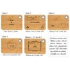 Breakfast Board with Desired Text Bamboo with Prefabricated Motifs (Rahmen5)