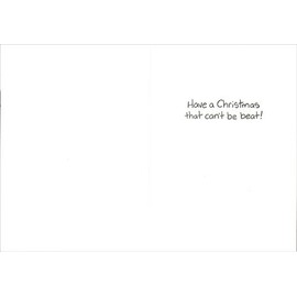 Recycled Paper Greetings Stocking and Pinata at Bar Funny/Humorous Christmas Card