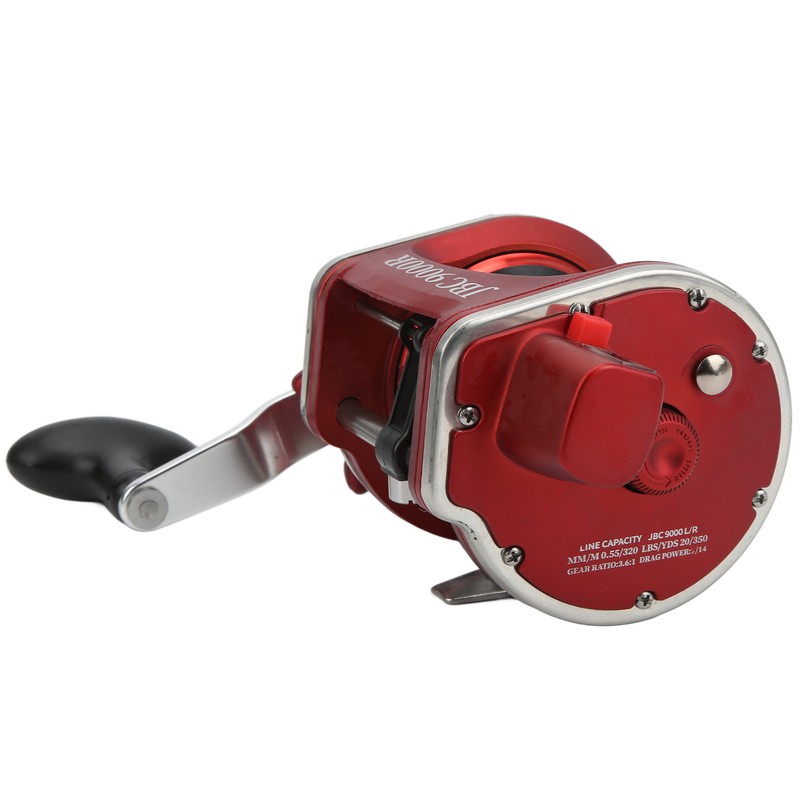 Fishing Reel 3.6:1 Ratio Drum Reel 7/14 Resistance with Line