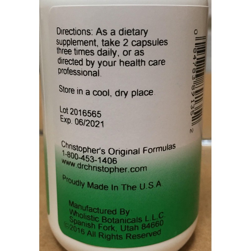 Prostate Plus Formula(Prospalmetto) Dr. Christopher 100 VCaps | Christopher's Original