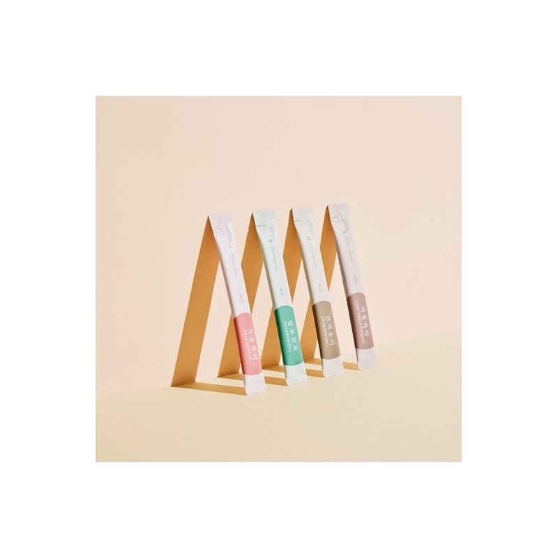 Bamboo Mint Shampoo Travel Stick Pouch 10ml-10 Pieces / 밤부민트샴푸