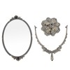 MakeUp Mirror EuropeanStyle Metal Retro DoubleSided Mirror for Bathroom Bedroom