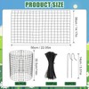 Therwen 48 Pieces Wire Plant Protectors from Animals, 14'' Dia