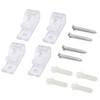 Drapery Hardware Roman Shade Safety Cord Guides Tensioner -Clear(Four)