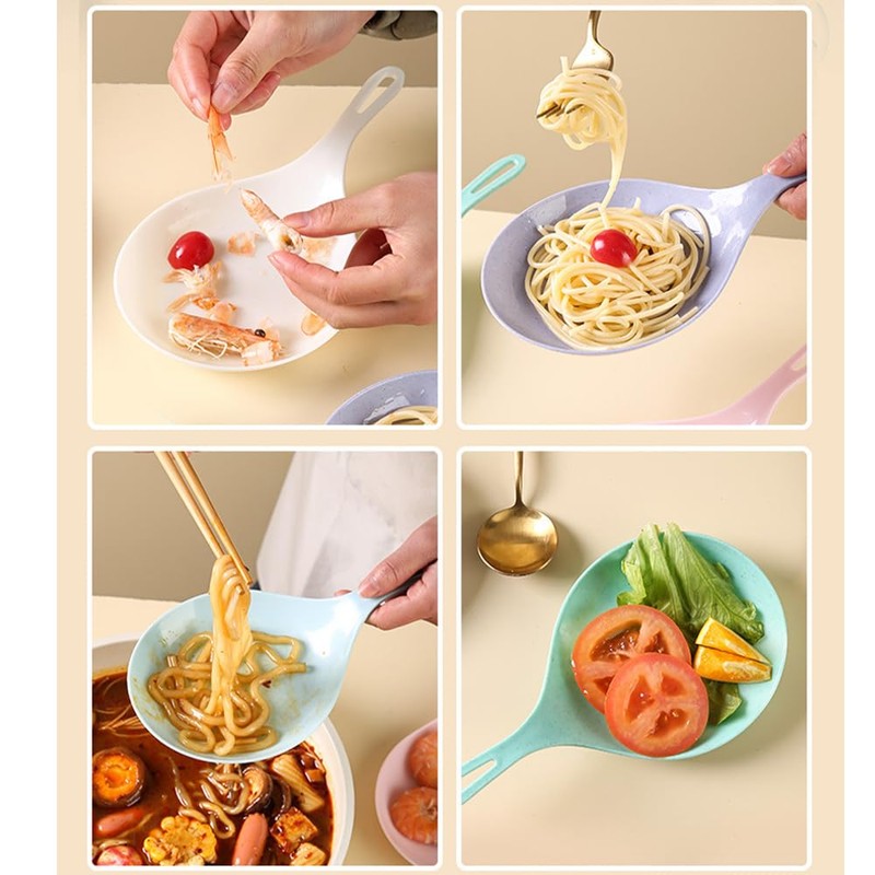 OULIGET Lightweight Large Plates with Handle Korean,Plastic Serving Plates Sauce