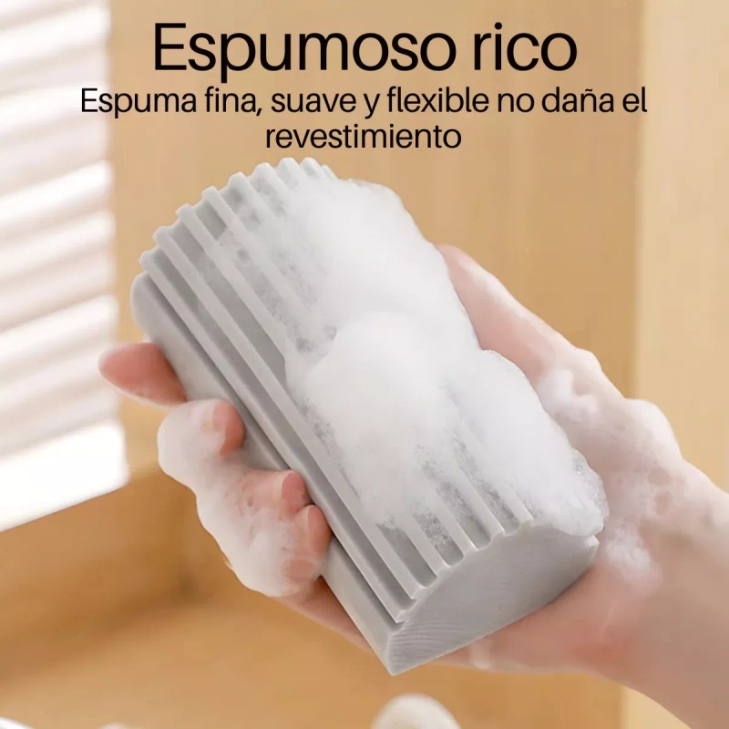 Veraly Duo Esponjas Plumero Limpieza Húmeda Polvo Multifuncional