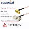 Superbat SMA to BNC Cable Pigtail 50cm,SMA Male Right Angle