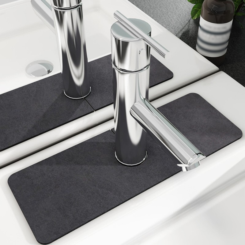 Splash Guard for Sink Faucet Diatomite Super Absorbent Fast Drying