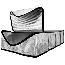 Energy Wise Attic Door Insulation Cover, 25″x54″x11″, Extra Thick Double Bubble Cover for Pull Down Stairs, Air Tight Attic Stairs Insulation Cover with Easy Zipper Access