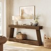 LITTLE TREE 70.87" Long Farmhouse Console Table, 2-Tier Shelf Narrow