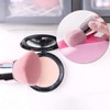 AIMALL 2pcs Mushroom Head Makeup Brush Set, Pink Loose Powder