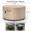 QH.HOME Fire Pit Cover Round - 50" D X 24"