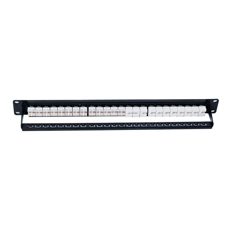 Tecmojo Patch Panel 24 Port, Keystone Patch Panel for Cat