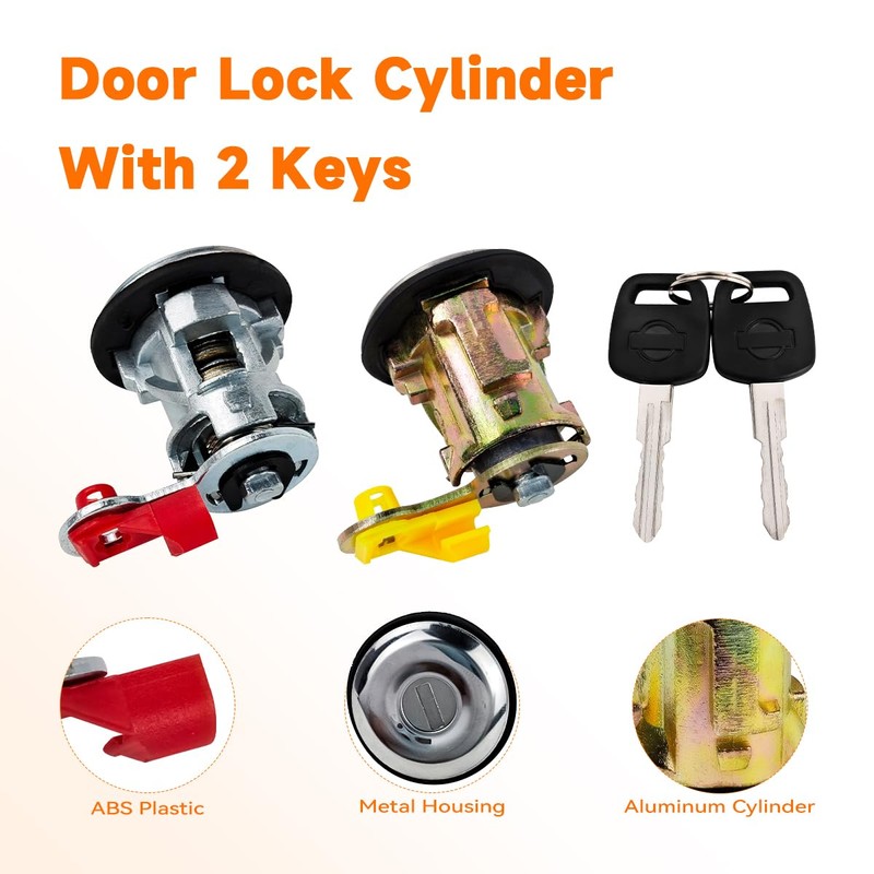 Kekadmai Door Lock Cylinder with 2 Keys Compatible with 1996-2004