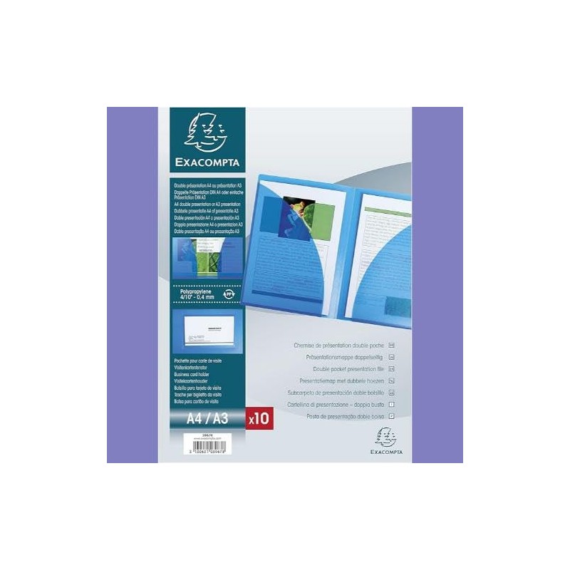 Exacompta - Ref 3967E - Double Pocket Presentation Folder -