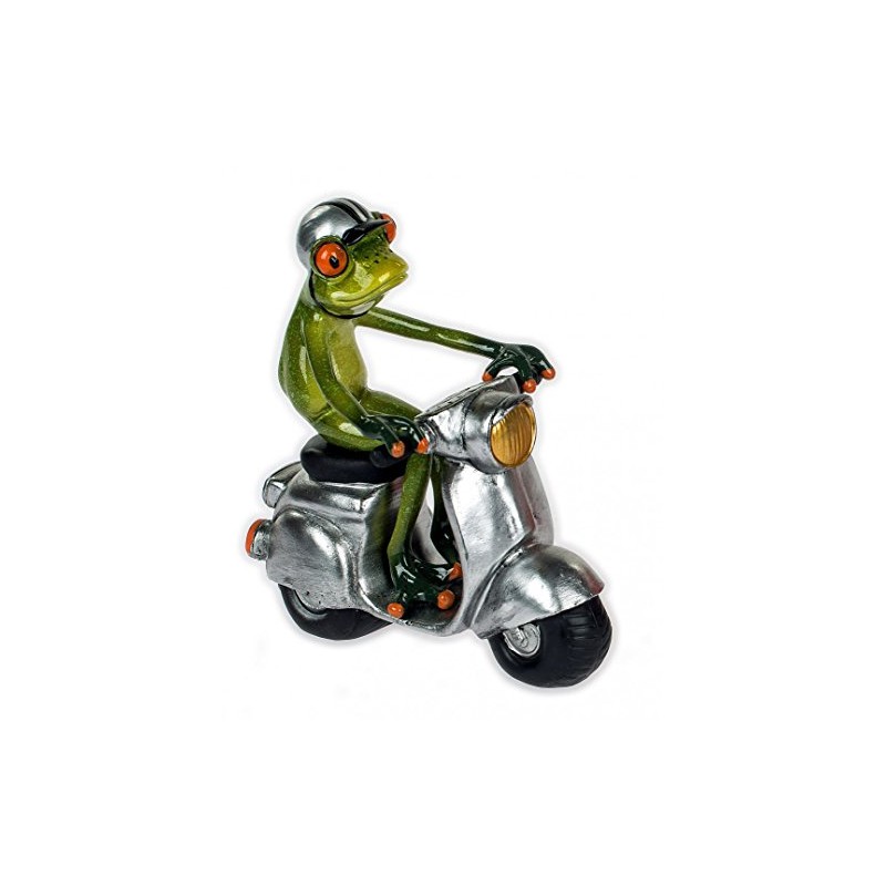 Cute Santa on Scooter ~ Frog ~ Decorative Figurine Decorative