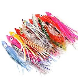 Wellvie Octopus Bait, Random Color (3.9 inches (10 cm) / Set of 20, Octopus Fishing, Cod Fishing, Squid Fishing, Inchk, Tylaba, Metal Jig, Rigging, Fishing, Migratory Fish, Hollyfish Root Fish,